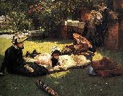 James Tissot In the Sunshine oil painting artist